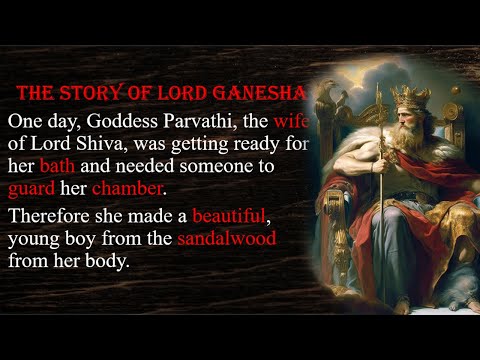 | The story of Lord  Ganesha | Learn English through story | Learn English | [ Lorn Rithy ]