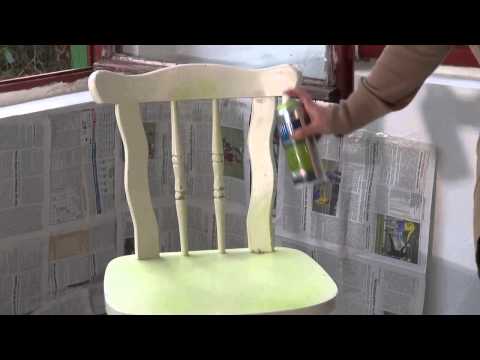 DUPLI COLOR AQUA   Holzstuhl  aus alt mach neu