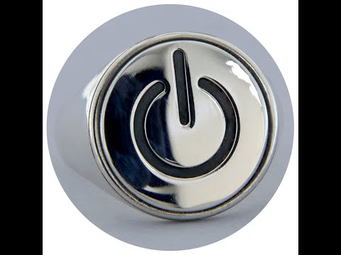 Inel Barbatesc Argint 925 Power On/Off - Good Restart