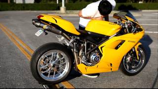 yellow 2007 ducati 1098 full leo vince speedy moto clutch cover & pressure plate