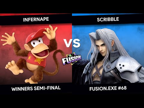 Fusion.exe 68 - Scribble (Sephiroth) vs GSG SRN Infernape (Diddy Kong) - Top 8 - Winners Semi-Final