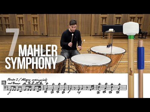 Orchestral Excerpts Timpani sheet - SYMPHONY 7 - Gustav Mahler #mallets #timpani #mahler
