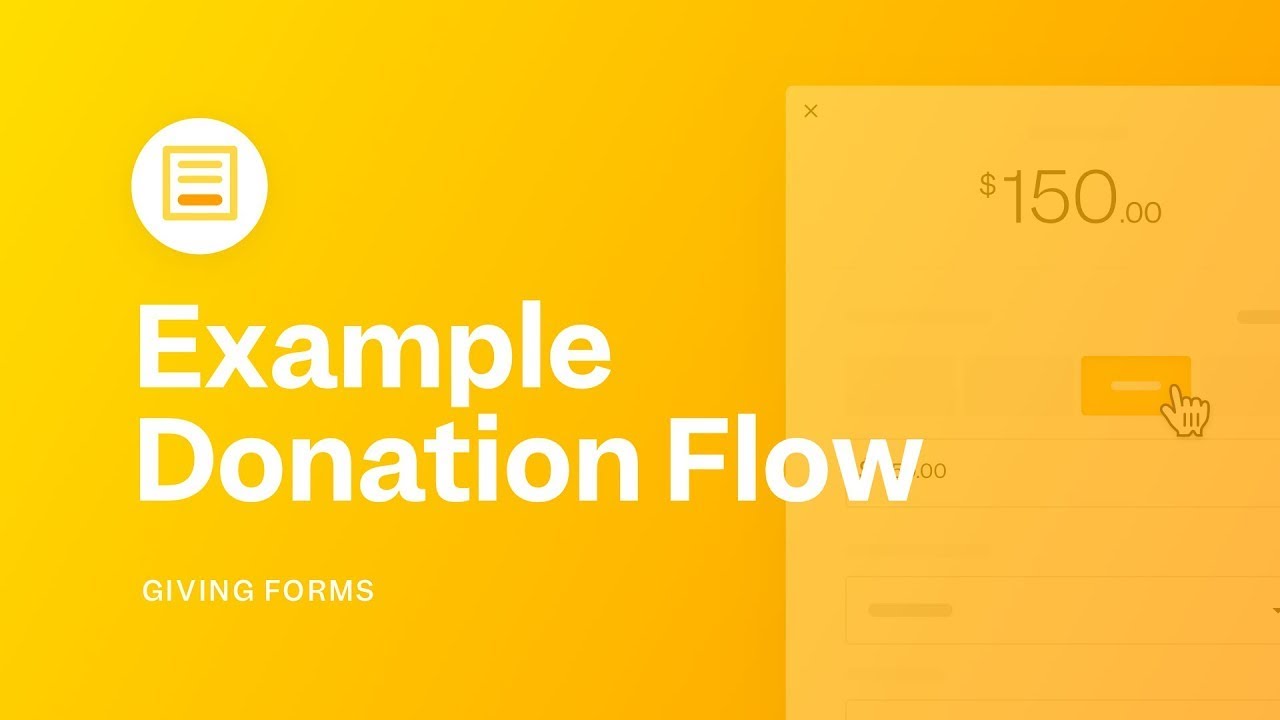 Example Donation Flow | Giving Forms | Lesson 01