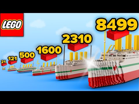 LEGO HMHS BRITANNIC in Different Scales | Comparison
