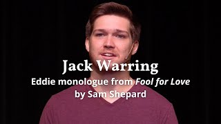 Jack Warring - Monologue from Fool for Love