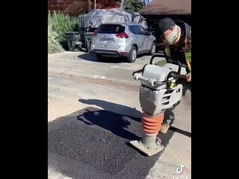 Have you ever used a Tamping Rammer? 👷‍♂️🚧 #shorts