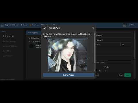 Charaktere anlegen mit Tupperbox auf dem fantasy RPG Dol Morgul Discord Server