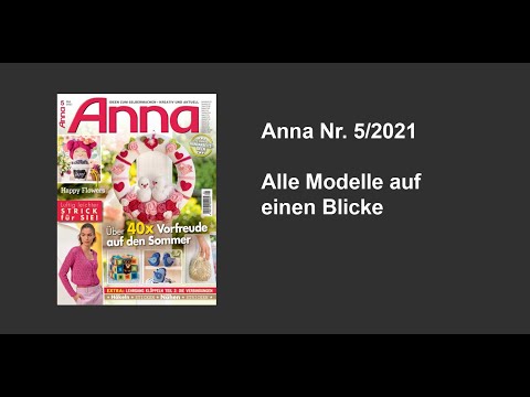Zeitschrift Anna Nr. 5/2021 - Alle Modelle auf einen Blick