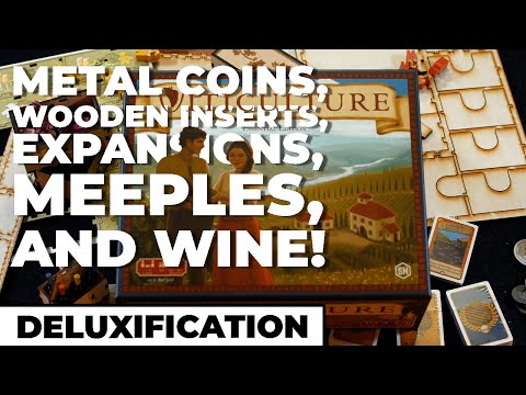 Deluxifying Viticulture - Metal Coins, Wooden Inserts, Upgraded Meeples, and Expansions!