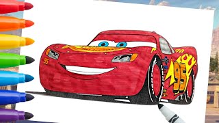 Coloring Lightning McQueen | Fun Coloring Pages