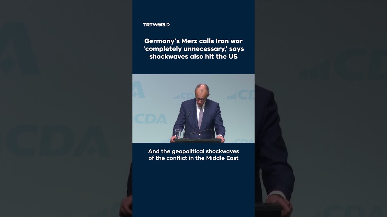 Video | Germany’s Merz calls Iran war 'completely unnecessary,’ says shockwaves also hit the US