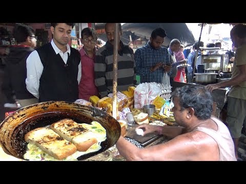 Butter Toast @ 16 rs & Egg Toast @ 18 rs & Boil Egg @ 10 rs | Best Healthy Kolkata Street Food