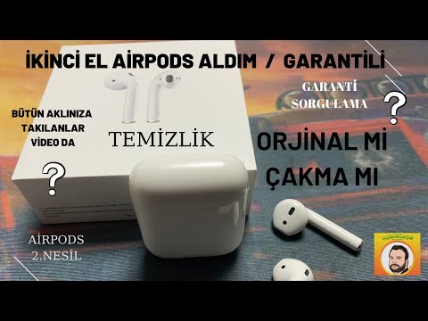 İKİNCİ EL AİRPODS 2. NESİL ALIRKEN NELERE DİKKAT ETTİM? ORJİNAL Mİ ?/İNCELEME/KUTU AÇILIMI /TEMİZLİK