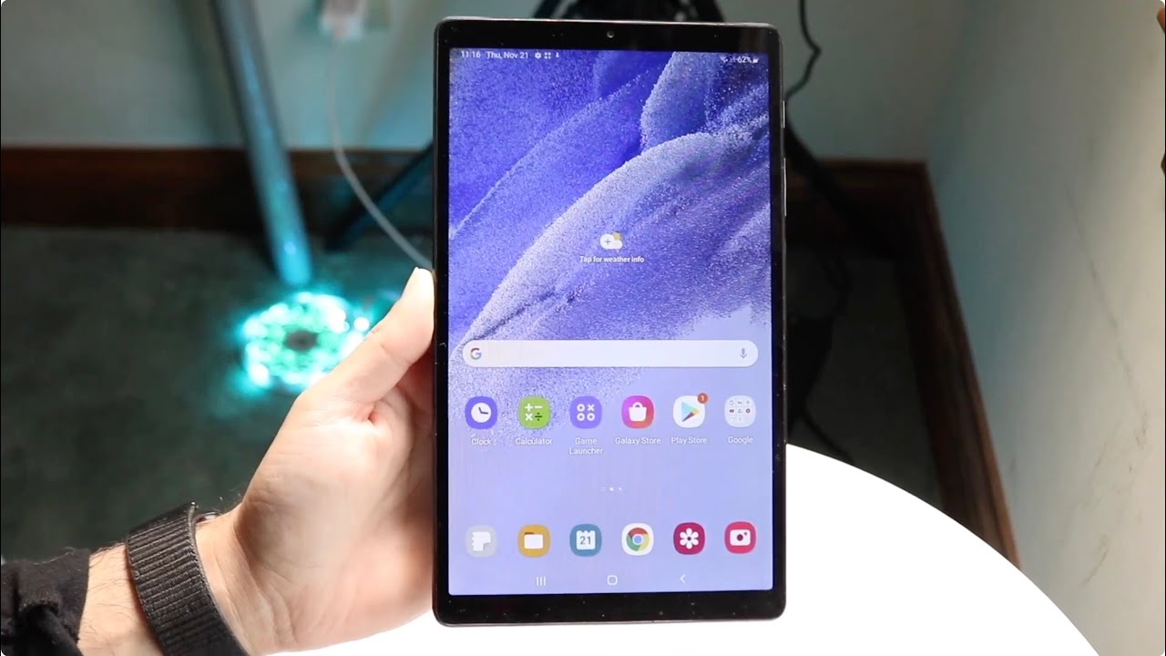 Miniatura da avaliação em vídeo de Tablet Samsung Galaxy Tab A7 Lite 8.7 polegadas 64GB