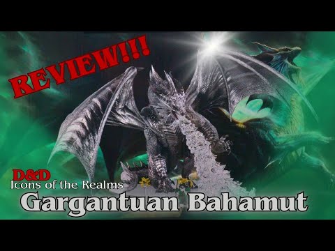 Reviewing the NEW D&D Icons of the Realms: Gargantuan Bahamut!!!