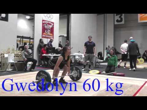 2016 Atlantic States Open   Women 48 & 58 Kg Class Clean and Jerk