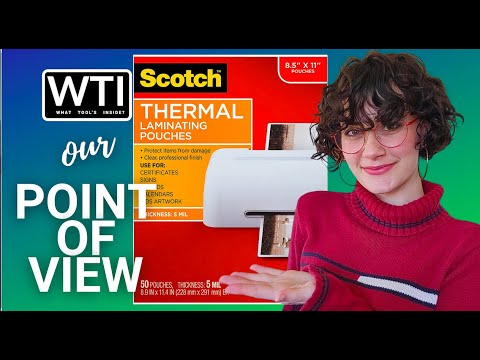 Scotch Thermal Laminating Pouches - WTI product video review