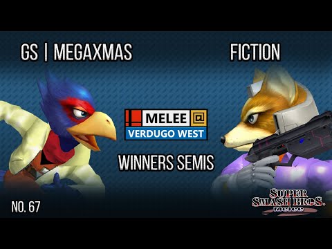 Melee @ Verdugo #67 - GS | MegaXmas (Falco) VS Fiction (Fox) - SSBM - Winners Semis