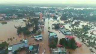 preview picture of video 'പെരിയാർ മുക്കിയ കാലടിയുടെ ആകാശദൃശ്യം ! Kalady Flood Kerala'