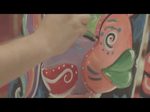 Wet kiss, couples painting Time-lapse