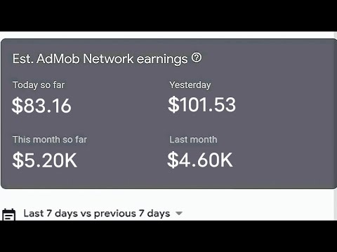 How I earned over $5000 dollars a month on Google admob #admob
