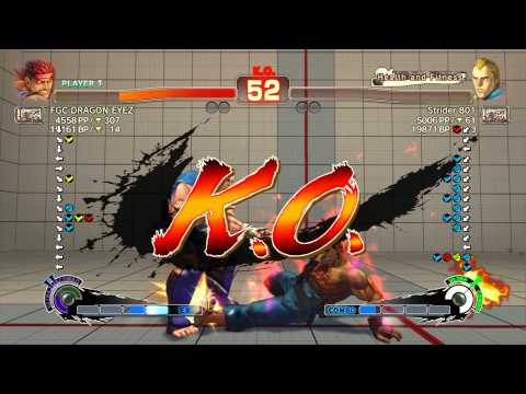 USFIV~ Abel (Strider801) vs  Evil Ryu (FGC DRAGON EYEZ) HD