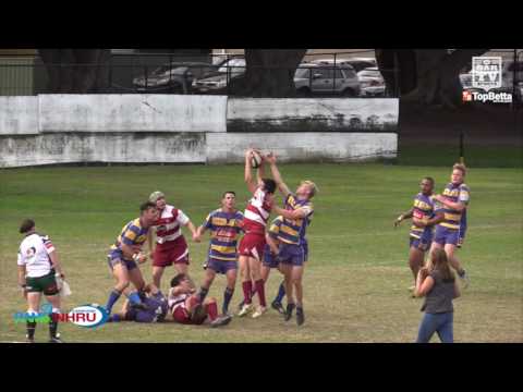 2016 NHRU Round 14 Premier 3 Highlights - Hamilton Hawks v University