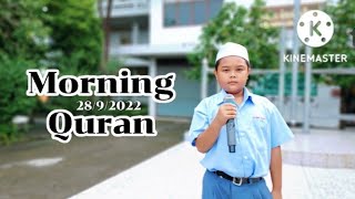 Morning Quran (28/9/2022) ด.ช.เมธัส พึ่งเอี่ยม ป.4/2