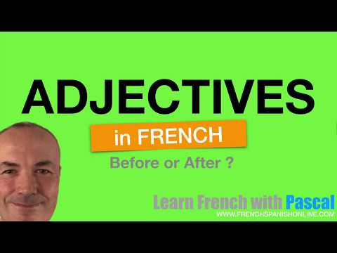 Learn French Adjectives [before after]