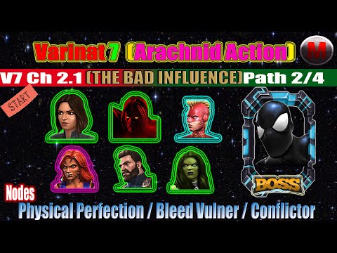 Variant 7 Ch 2.1 Path 2/4 (Phys Perfection/Conflictor/Bleed Vulner) - Marvel Contest of Champions