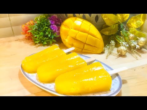 WALLS SOLERO MANGO /EASY ICE LOLLIES/ EASY ICE CREAM RECIPE @Husnezan
