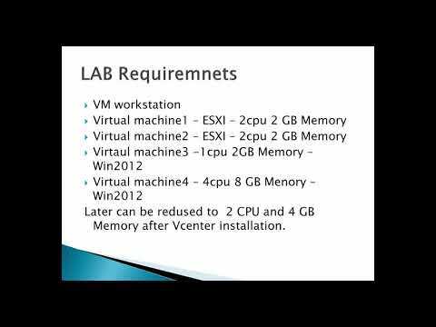 01 Creating a VMware Vsphere Lab in your PC
