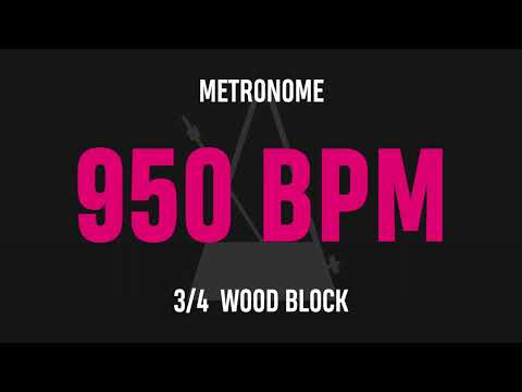 950 BPM 3/4 - Best Metronome (Sound : Wood block)