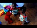 Twins Playing With Elmo Funny Laugh
