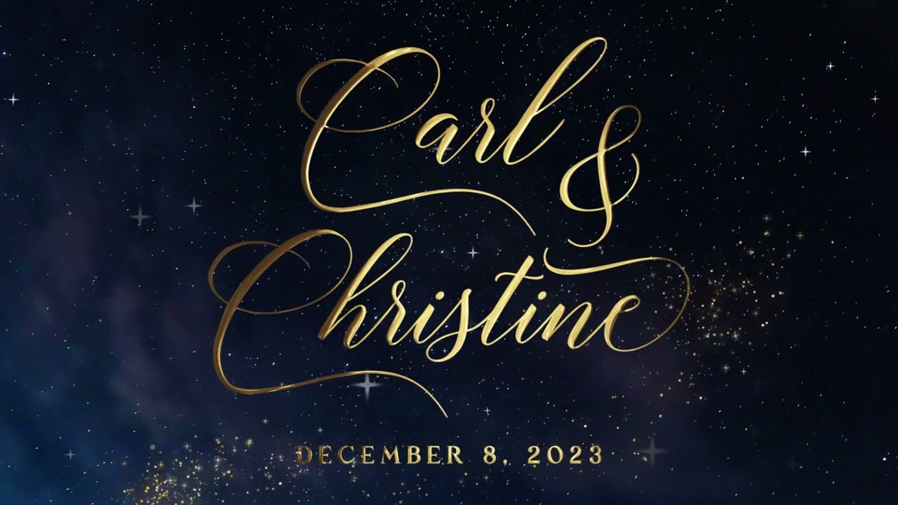 Carl + Christine Wedding Monogram -  Led Wall Animation