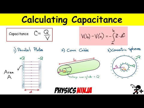 Calculating the Capacitance of Parallel Plates, Coax Cable and Concentric Spheres