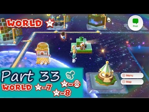 Super Mario 3D World Part 33 - Special World Star-7, Star-8, ToadHouse, & StampHouse - Gameplay WiiU
