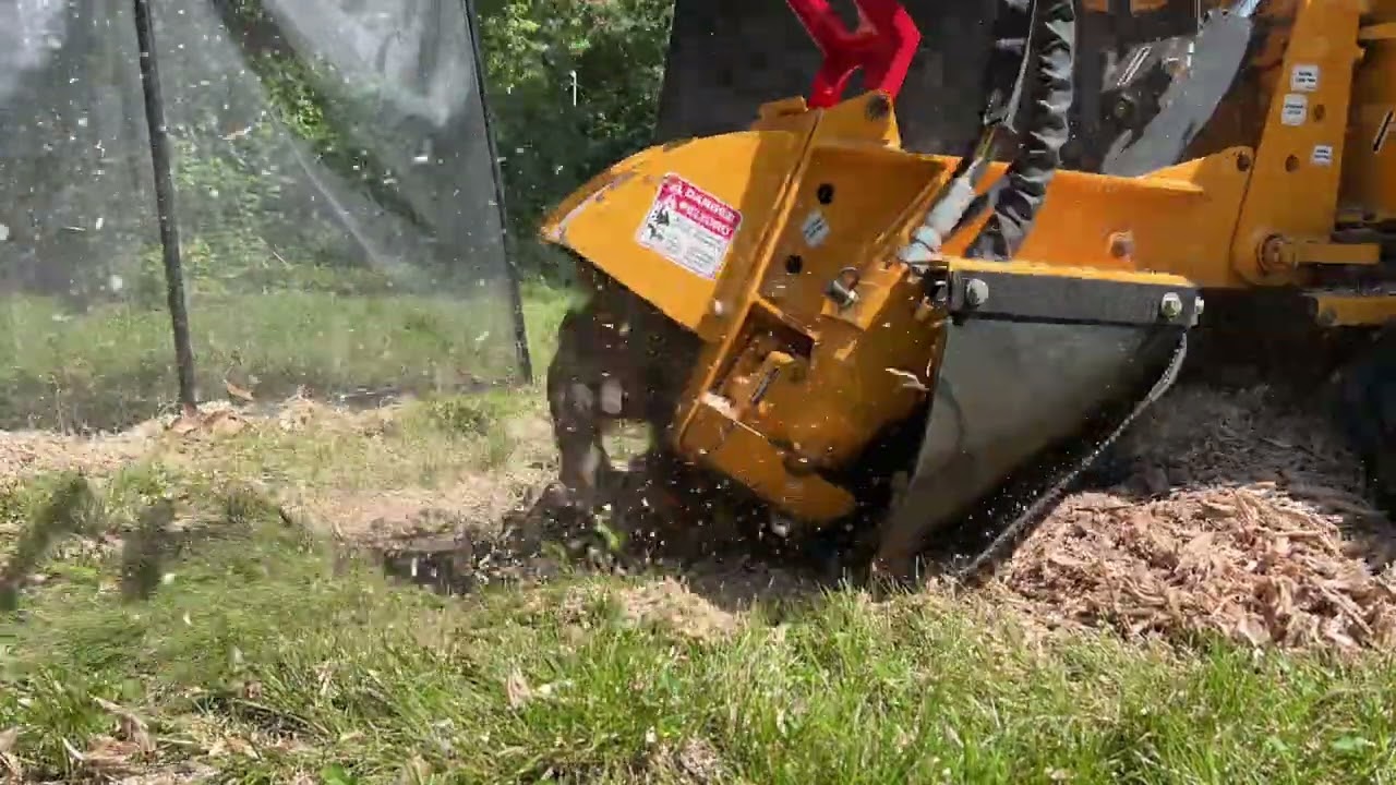 Stump grinding service video