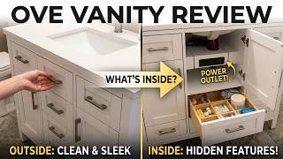 This OVE Bathroom Vanity Comes FULLY ASSEMBLED- full review