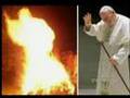 Pope John Paul II On Fire