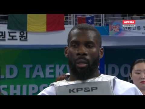 Anthony Obame GAB vs. Abdoul Issoufou NIG. Taekwondo World Championship 2017. Semifinal Men +87 kg.
