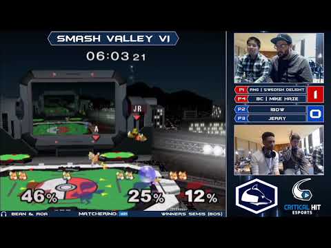 Smash Valley VI Melee Doubles - Swedish Delight + MikeHaze (R) vs iBDW + Jerry (B) - Winners Semis