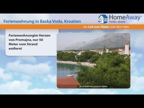 Dalmatien: Ferienwohnungim Herzen von Promajna, nur 50 Meter vom Strand - FeWo-direkt.de Video