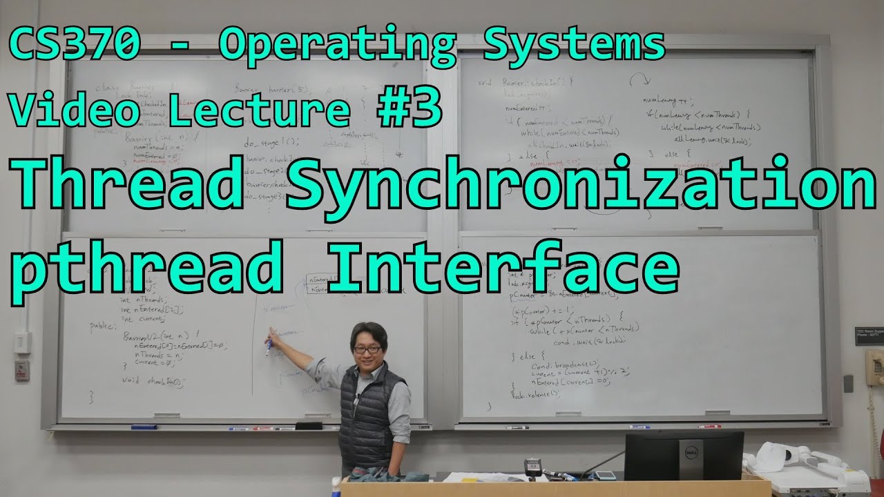 Thread synchronization #3 - pthread interface | cs370