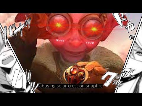 abusing solar crest on snapfire | Dota 2 7.29c