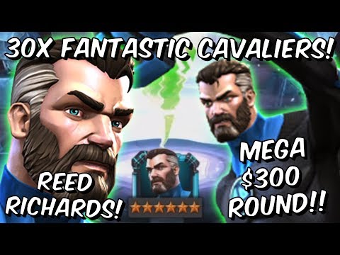 30x 6 Star Mister Fantastic Cavalier Crystal Opening! - $300 Opening! - Marvel Contest of Champions
