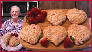Scones with Strawberries, Valentine's Treat, Inspirational Thought