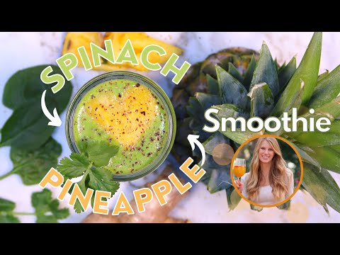 Spinach Pineapple Smoothie | Healthy Green Smoothies Recipe