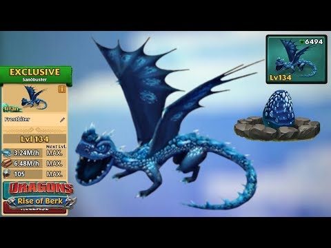 Frostbiter (New Exclusive Sandbuster) Max Level 134 | Dragons: Rise of Berk