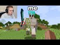 I Fooled A Streamer With A Shapeshift Mod In Minecraft